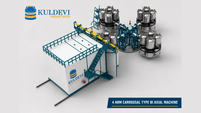 Four Arm Rotomolding Machine
